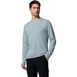 Columbia Tech Trail Utility Warm Crew Erkek Teknik Uzun Kollu T-Shirt - Mavi