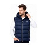 Columbia Titanium Omni Heat Lacivert Slim Fit Kapşonlu Termal Şişme Yelek - 2XL - 002-Lacivert