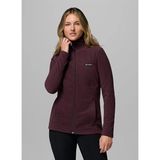 Columbia XK0841 Basın Traıl Iıı Full Zıp Bordo Kadın Polar Sweatshırt - Koyu Bordo