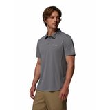 Columbia Zero Rules Light Koyu Gri Melanj Erkek Kısa Kollu Polo T-Shirt