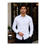 COLVIS MAN Slim Fit Dar Kalıp Oxford Kare Düğmeli Erkek Gömlek