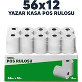 Coly Ambalaj 56 x 12 Termal Pos Rulosu Pos Kağıdı 5 Paket 50 Rulo