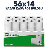 Coly Ambalaj 56 x 14 Termal Pos Rulosu Pos Kağıdı - 10 PAKET 100 RULO
