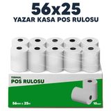 Coly Ambalaj 56 x 25 (20 PAKET 200 RULO) Termal Pos Rulosu Pos Kağıdı - 20 ADET 200 RULO