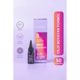 Combinal Kaş Boya Seti No:1 Black/siyah - Cilt ve Kıl Boyayan Hibrit, Sıvı, Vegan Formül - 50 Uygulama