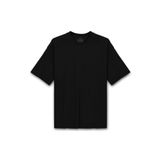 COMBİNE MİCHAİL Erkek %100 Organik Pamuklu Kalın Dokulu Comfort Fit Bisiklet Yakalı Siyah T-shirt