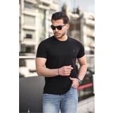 COMBİNE MİCHAİL Erkek %100 Pamuk Nefes Alan Bisiklet Yaka Standart Fit Normal Kesim T-shirt