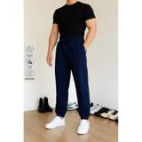 COMBİNE MİCHAİL Erkek Beli Lastik Salaş Laci Keten Pantolon
