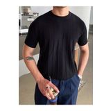 COMBİNE MİCHAİL Erkek Bisiklet Yaka Örme T-shirt