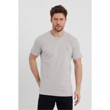 COMBİNE MİCHAİL Erkek Bisiklet Yaka Slim Basic Gri Tişört