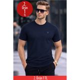 COMBİNE MİCHAİL Erkek Bisiklet Yaka Slim Basic Yazlık Tişört