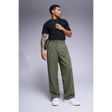 COMBİNE MİCHAİL Erkek Bol Paça Salaş Haki Baggy Pantolon