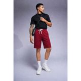 COMBİNE MİCHAİL Erkek Comfort Fit Diz Üstü Bordo Şort