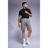 COMBİNE MİCHAİL Erkek Comfort Fit Diz Üstü Gri Şort