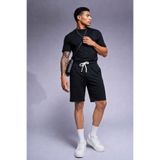 COMBİNE MİCHAİL Erkek Comfort Fit Diz Üstü Siyah Şort