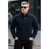 COMBİNE MİCHAİL Erkek Fermuarlı Kışlık Bol Laci Polar Ceket