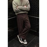COMBİNE MİCHAİL Erkek Geniş Paça Bol Kahve Baggy Pantolon