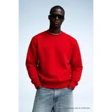 COMBİNE MİCHAİL Erkek Kışlık Kırmızı Oversize Sweatshirt