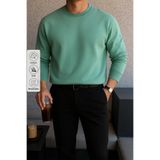 COMBİNE MİCHAİL Erkek Kışlık Salaş Basic Çağla Sweatshirt