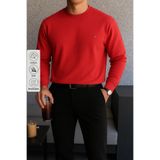COMBİNE MİCHAİL Erkek Kışlık Salaş Basic Kırmızı Sweatshirt