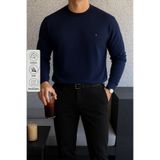 COMBİNE MİCHAİL Erkek Kışlık Salaş Basic Lacivert Sweatshirt