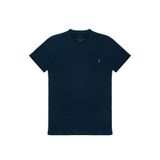 COMBİNE MİCHAİL Erkek Lacivert %100 Pamuk Slim Fit Bisiklet Yaka Kısa Kollu Tişört