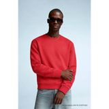 COMBİNE MİCHAİL Erkek Nakışlı Parlak Kırmızı Sweatshirt