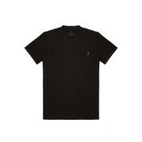 COMBİNE MİCHAİL Erkek Siyah %100 Pamuk Slim Fit Bisiklet Yaka Kısa Kollu Tişört