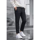COMBİNE MİCHAİL Erkek Straight Fit Pamuklu Siyah Pantolon