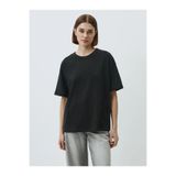 COMBİNE MİCHAİL Kadın Siyah %100 Pamuk Bisiklet Yaka Basic T-shirt