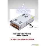 COMBO 12 VOLT 30 AMPER SMPS LED TRAFOSU/110V. - 230V. GİRİŞ / TEMİZ VOLTAJ ÇIKIŞI