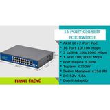 Combo 16 Port Gigabit Poe Switch