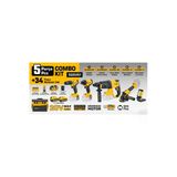 Combo 5 Li Set (Darbeli Matkap/Kırıcı-Delici/Avuç Taslama/Somun Sıkma/Led Fener) Sgs5451