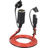 Comebuywide 12 V 20A Sae Çakmak Soketi Araç Şarj Dişi Konnektör Fişi Su Geçirmez 2 Pin Hızlı Bırakma Bağlantı Kesme Adaptörü 1.5 M Sigortalı Uzatma Kablosu (Yurt Dışından) - Socket