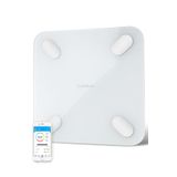 comedones Yağ Ölçer Fonksiyonlu Baskül Akıllı Bluetooth Tartı - Uygulama Ile Kontrol ( 30x30 Cm )