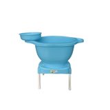 Comeket Plastik Mavi Curun + Hamam Tası + Tabure 3 Lü Su Kovası Seti
