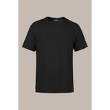 COMEOR Erkek Siyah Slim Fit Pamuklu Kısa Kollu Bisiklet Yaka T-shirt