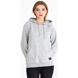 Comeor Kadın Gri Basic Kapüşonlu Regular Fit Rahat Sweatshirt