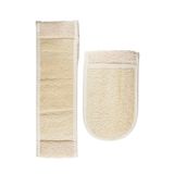 ComesBeauty 2'li Set Doğal Kabak Sırt Lifi & Eldiven Lif (Doğal)