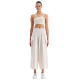 Comeup Cepli Culotte Pantolon (TİTAN BEYAZI, L)