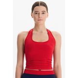 Comeup Halter Yaka Göğüs Pedli Crop Atlet (GOJI BERRY, S)