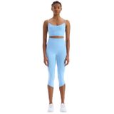 Comeup Jakar Detaylı Crop Boy Toparlayıcı Tayt (SOFT MAVİ, XS)