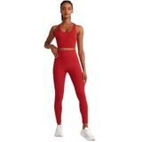 Comeup Jakarlı Toparlayıcı Push Up Tayt (KIRMIZI, L)
