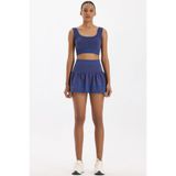 COMEUP Şortlu Tenis Eteği Oxford Blue