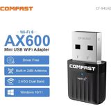 Comfast 941AX Wifi-6 Mini Wifi Adaptörü CE Sertifikalı Süper Hızlı Çift Bant 600Mbps/5Ghz/2.4Ghz