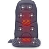 Comfıer Masaj Koltuğu - 10 Titreşim Motorlu ve Isıtıcılı Masaj Koltuğu Minderi, Sırt Masaj Aleti, Sırt Masaj Koltuğu, - Gri