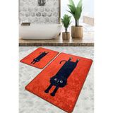 Comfort Banyo Halısı Djt 2 Li Set Turuncu
