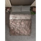 Comfort Craft %100 Organik Pamuk Müslin Yatak Örtüsü - Lavanta Desenli - 220X240 cm - Haki - 220 x 240 cm