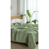 Comfort Craft %100 Pamuk Waffle Desenli Pike - 200X230 cm Çift Kişilik - Modern Yatak Örtüsü - Adaçayı Yeşili - 200 x 230 cm