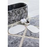 Comfort Craft Beyaz Hasır / Jüt 4 Parça Banyo Paspas Takımı | Oval Sepet, Paspas ve Dekor Seti